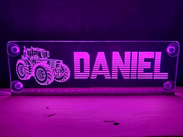 Fendt Favori 926 LED Fahrzeugschild mit Wunschname